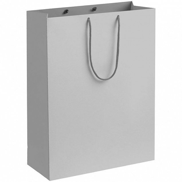 Пакет бумажный Porta XL, серый с логотипом  заказать по выгодной цене в кибермаркете AvroraStore