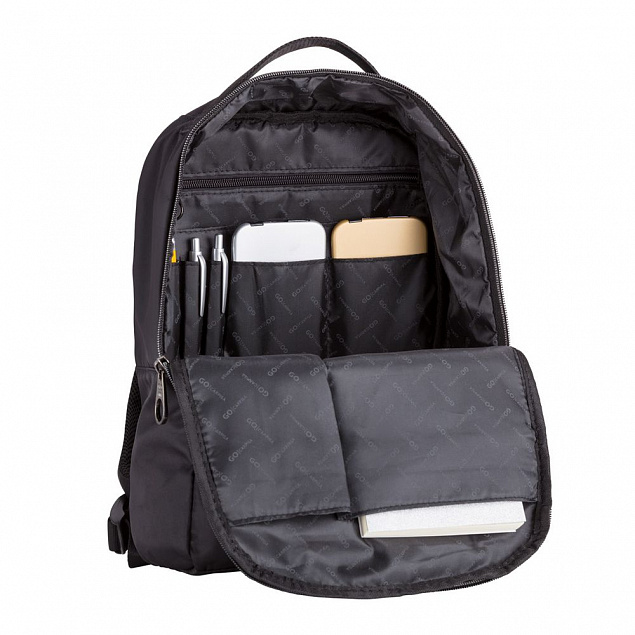 Рюкзак Landon Go S, черный с логотипом  заказать по выгодной цене в кибермаркете AvroraStore