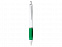 Ручка шариковая Nash, белый/зеленый, черные чернила с логотипом  заказать по выгодной цене в кибермаркете AvroraStore