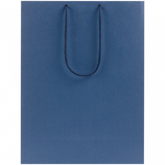Пакет бумажный Porta XL, синий с логотипом  заказать по выгодной цене в кибермаркете AvroraStore