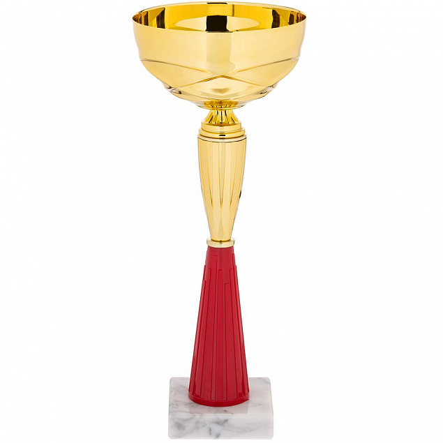 Кубок Kudos, средний, красный с логотипом  заказать по выгодной цене в кибермаркете AvroraStore