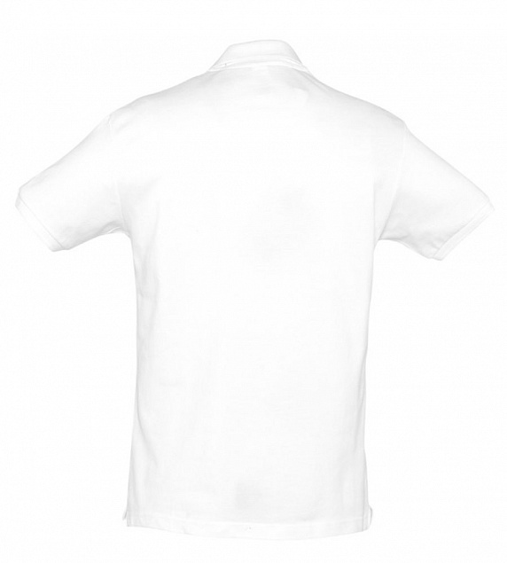 Рубашка поло мужская SPIRIT 240, белая с логотипом  заказать по выгодной цене в кибермаркете AvroraStore