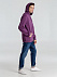 Толстовка с капюшоном унисекс Hoodie, фиолетовый меланж с логотипом  заказать по выгодной цене в кибермаркете AvroraStore