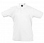 Рубашка поло детская Summer II Kids 170, белая с логотипом  заказать по выгодной цене в кибермаркете AvroraStore