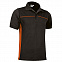 Спортивная рубашка поло THUNDER (черная) с логотипом  заказать по выгодной цене в кибермаркете AvroraStore