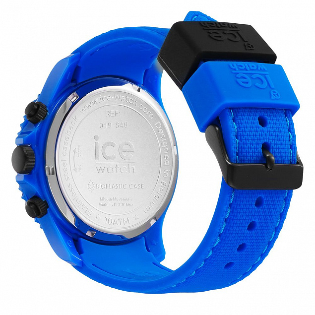 Часы наручные ICE chrono-Neon,синий с логотипом  заказать по выгодной цене в кибермаркете AvroraStore
