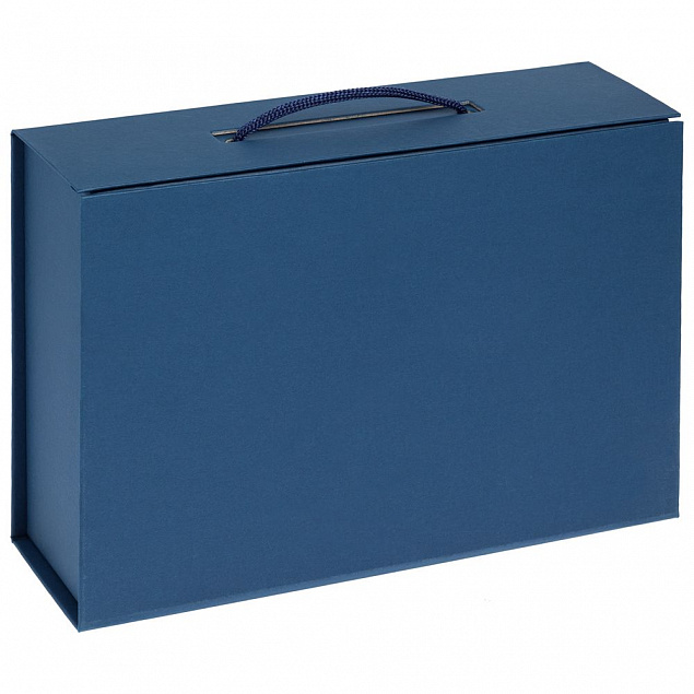 Коробка Matter, синяя с логотипом  заказать по выгодной цене в кибермаркете AvroraStore