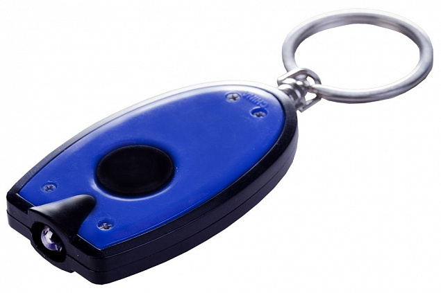 Брелок-фонарик Vivid, синий с логотипом  заказать по выгодной цене в кибермаркете AvroraStore