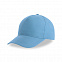 Бейсболка RECY FIVE, голубой, 5 клиньев, 100 % переработанный полиэстер, липучка с логотипом  заказать по выгодной цене в кибермаркете AvroraStore