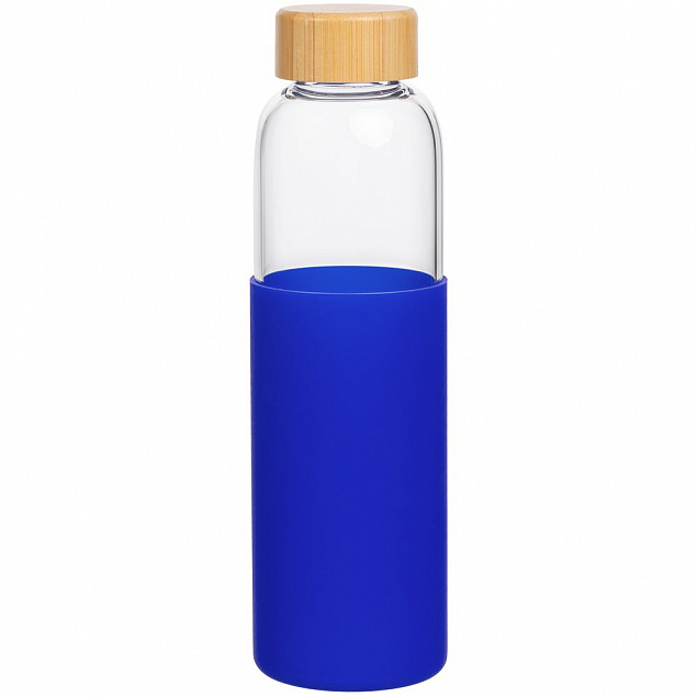 Бутылка для воды Onflow, синяя с логотипом  заказать по выгодной цене в кибермаркете AvroraStore