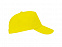 Бейсболка Uranus унисекс, желтый с логотипом  заказать по выгодной цене в кибермаркете AvroraStore