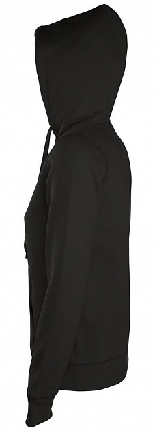 Толстовка женская на молнии с капюшоном Seven Women, серый меланж с логотипом  заказать по выгодной цене в кибермаркете AvroraStore