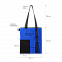 Шоппер Superbag Color (синий с чёрным) с логотипом  заказать по выгодной цене в кибермаркете AvroraStore