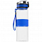 Бутылка для воды Fata Morgana, прозрачная с синим с логотипом  заказать по выгодной цене в кибермаркете AvroraStore