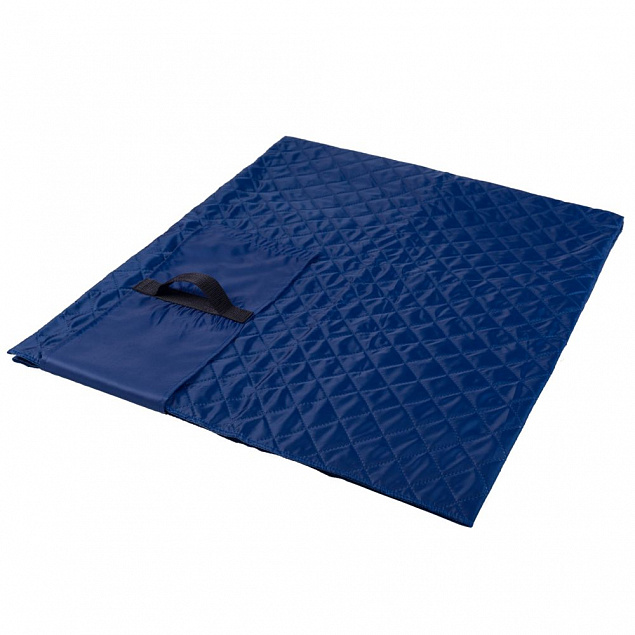 Плед для пикника Comfy, ярко-синий с логотипом  заказать по выгодной цене в кибермаркете AvroraStore