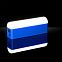 Зарядное устройство с лампой "Светлячок" 2600 mAh, синий с логотипом  заказать по выгодной цене в кибермаркете AvroraStore