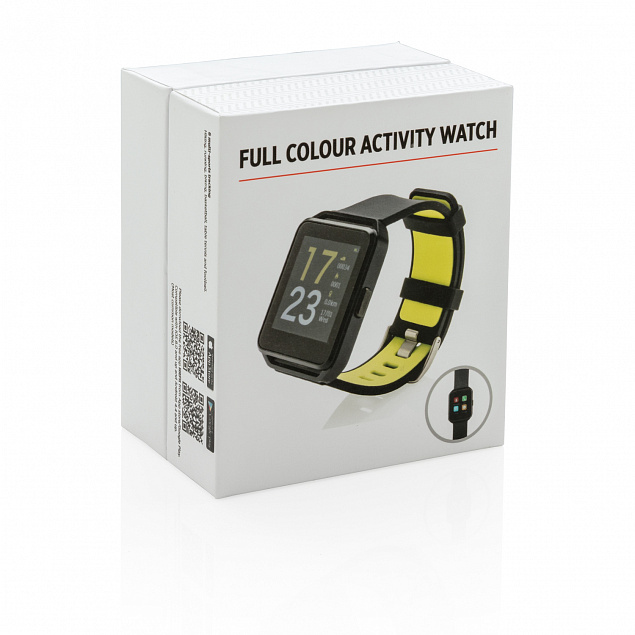 Фитнес-часы с цветным дисплеем с логотипом  заказать по выгодной цене в кибермаркете AvroraStore