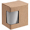 Коробка с окном Lilly, крафт с логотипом  заказать по выгодной цене в кибермаркете AvroraStore