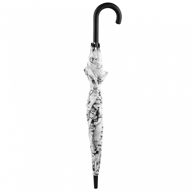 Зонт-трость Marble с логотипом  заказать по выгодной цене в кибермаркете AvroraStore