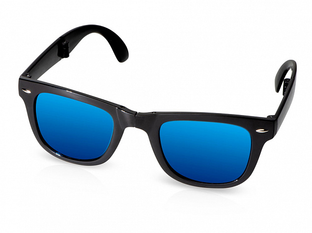 Складные очки с зеркальными линзами «Ibiza» с логотипом  заказать по выгодной цене в кибермаркете AvroraStore