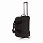 Дорожная сумка на колесах Basic, черный с логотипом  заказать по выгодной цене в кибермаркете AvroraStore