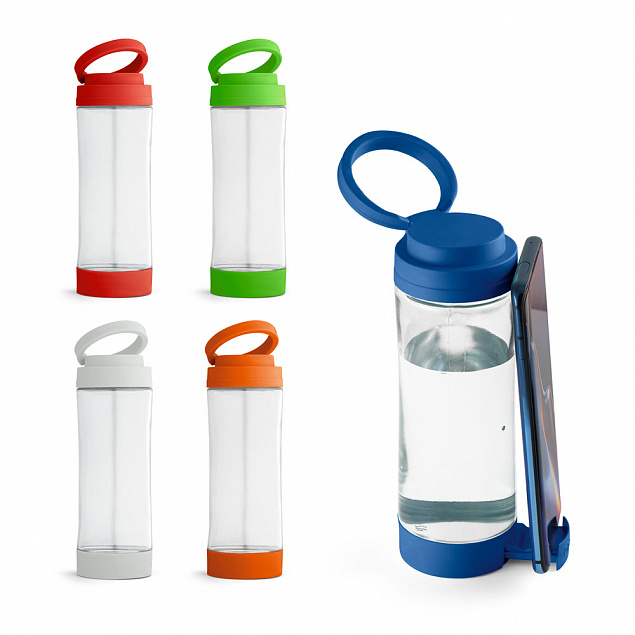 Стеклянная бутылка для спорта QUINTANA с логотипом  заказать по выгодной цене в кибермаркете AvroraStore
