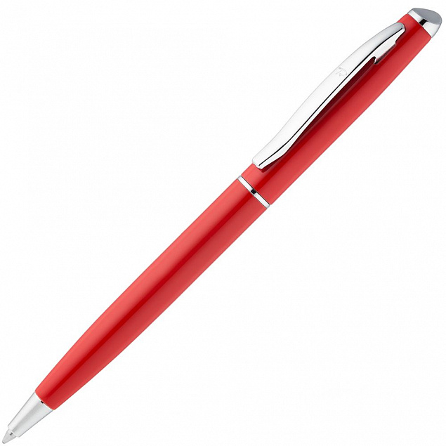 Ручка шариковая Phrase, красная с логотипом  заказать по выгодной цене в кибермаркете AvroraStore