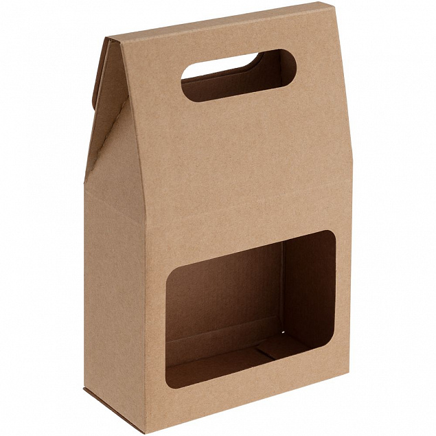 Коробка с окошком с логотипом  заказать по выгодной цене в кибермаркете AvroraStore