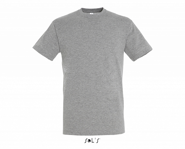 Фуфайка (футболка) REGENT мужская,Серый меланж XXS с логотипом  заказать по выгодной цене в кибермаркете AvroraStore