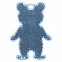 Пешеходный светоотражатель «Мишка», синий с логотипом  заказать по выгодной цене в кибермаркете AvroraStore