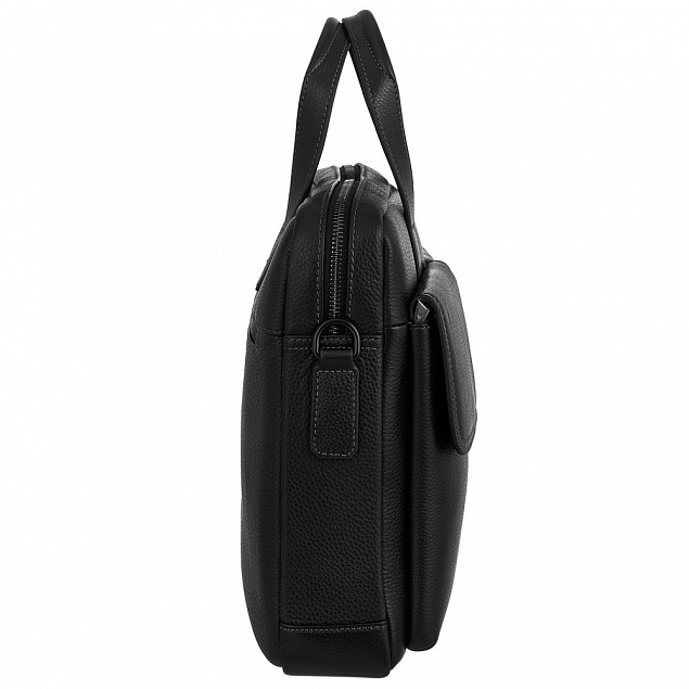 Сумка для ноутбука Santiago Pockets, черная с логотипом  заказать по выгодной цене в кибермаркете AvroraStore