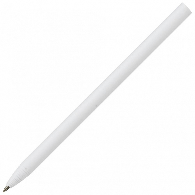 Ручка шариковая Carton Plus, белая с логотипом  заказать по выгодной цене в кибермаркете AvroraStore