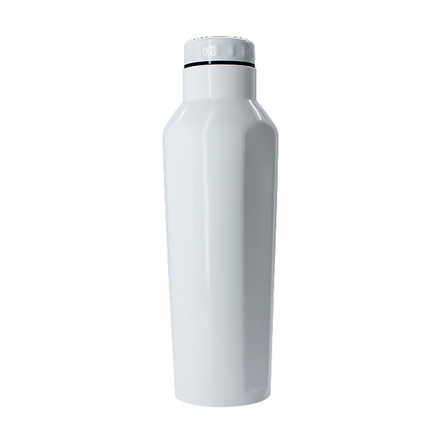 Термобутылка для напитков E-shape (белый) с логотипом  заказать по выгодной цене в кибермаркете AvroraStore
