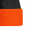 Шапка Snappy, темно-серая с оранжевым с логотипом  заказать по выгодной цене в кибермаркете AvroraStore