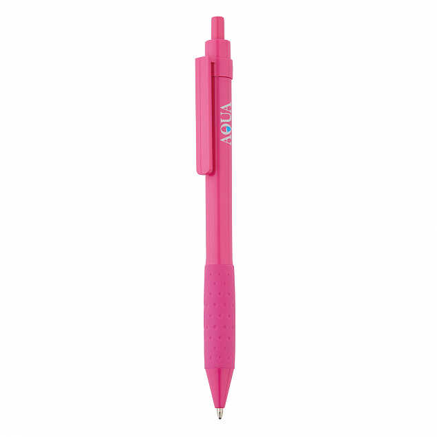 Ручка X2, розовый с логотипом  заказать по выгодной цене в кибермаркете AvroraStore