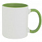 Кружка Promo Plus для сублимационной печати, зеленое яблоко с логотипом  заказать по выгодной цене в кибермаркете AvroraStore