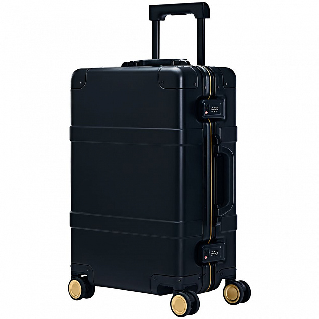 Чемодан Metal Luggage, черный с логотипом  заказать по выгодной цене в кибермаркете AvroraStore