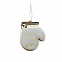 Ёлочная игрушка Варежка (белый с золотым ) с логотипом  заказать по выгодной цене в кибермаркете AvroraStore