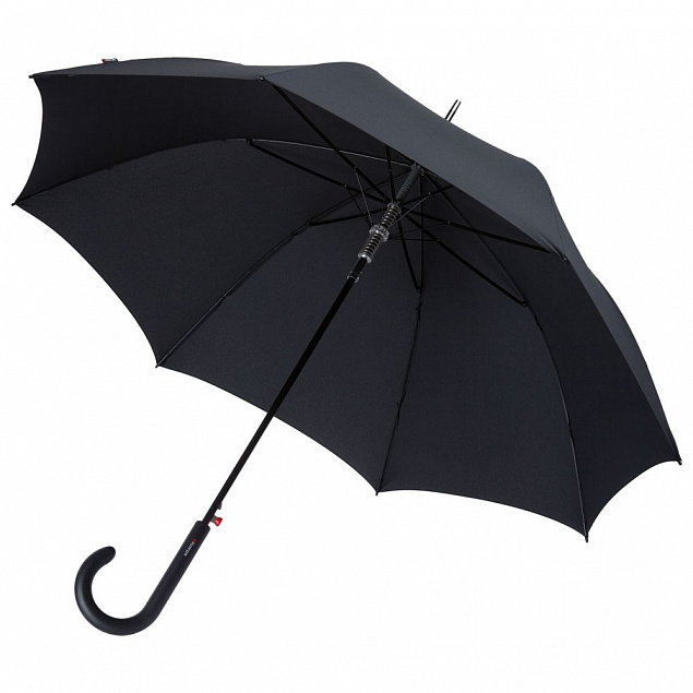 Зонт-трость T.703, черный с логотипом  заказать по выгодной цене в кибермаркете AvroraStore
