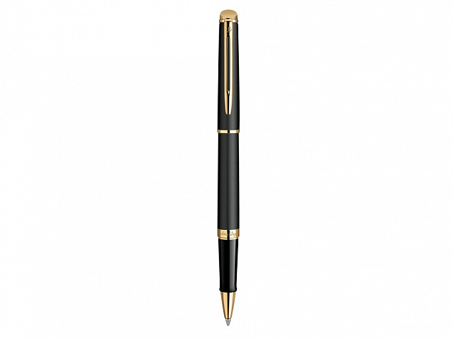 Ручка роллер «Hemisphere Black GT» с логотипом  заказать по выгодной цене в кибермаркете AvroraStore
