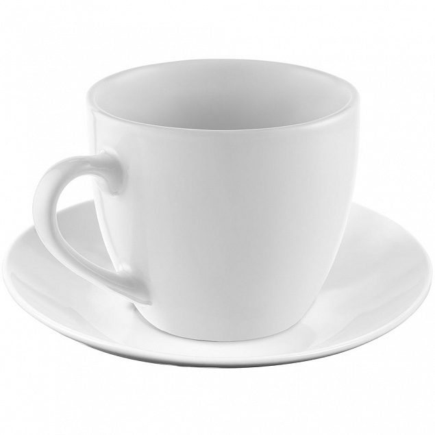 Кофейная пара Refined, белая с логотипом  заказать по выгодной цене в кибермаркете AvroraStore