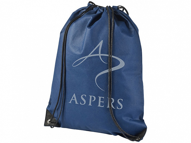 Рюкзак-мешок Evergreen, темно-синий с логотипом  заказать по выгодной цене в кибермаркете AvroraStore