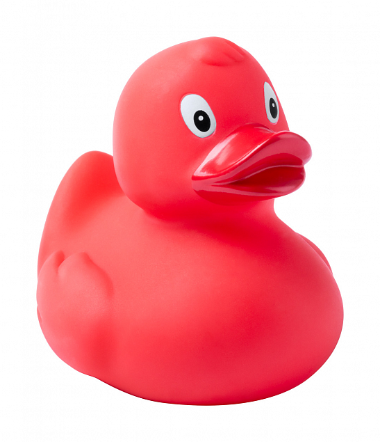 Резиновая утка,красный с логотипом  заказать по выгодной цене в кибермаркете AvroraStore
