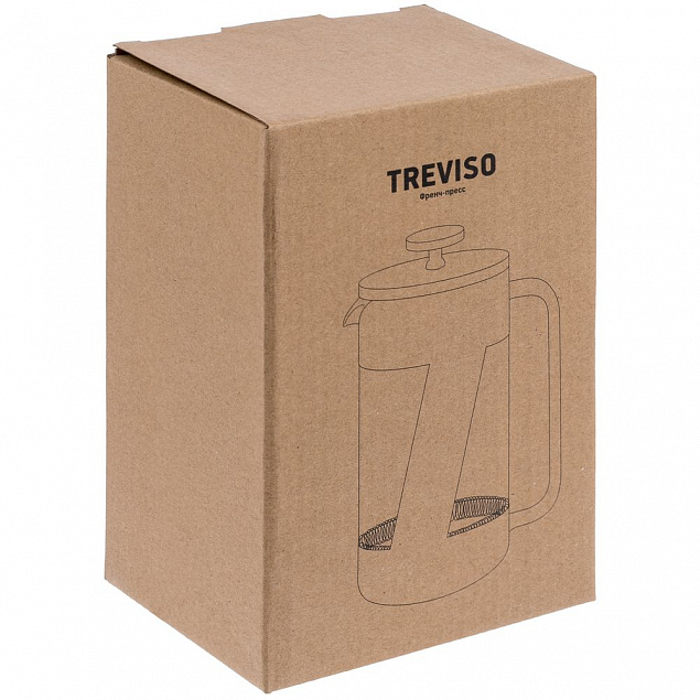 Френч-пресс Treviso с логотипом  заказать по выгодной цене в кибермаркете AvroraStore