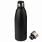 Термобутылка вакуумная герметичная, Fresco, 500 ml, черная с логотипом  заказать по выгодной цене в кибермаркете AvroraStore