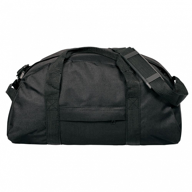 Спортивная сумка, черная с логотипом  заказать по выгодной цене в кибермаркете AvroraStore