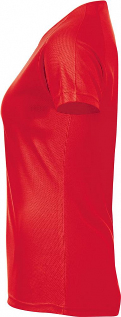 Футболка женская SPORTY WOMEN 140, красная с логотипом  заказать по выгодной цене в кибермаркете AvroraStore