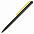Шариковая ручка GrafeeX в чехле, черная с желтым с логотипом  заказать по выгодной цене в кибермаркете AvroraStore