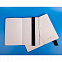 Бизнес-блокнот UNI, A5, бело-синий, мягкая обложка, в линейку, черное ляссе с логотипом  заказать по выгодной цене в кибермаркете AvroraStore