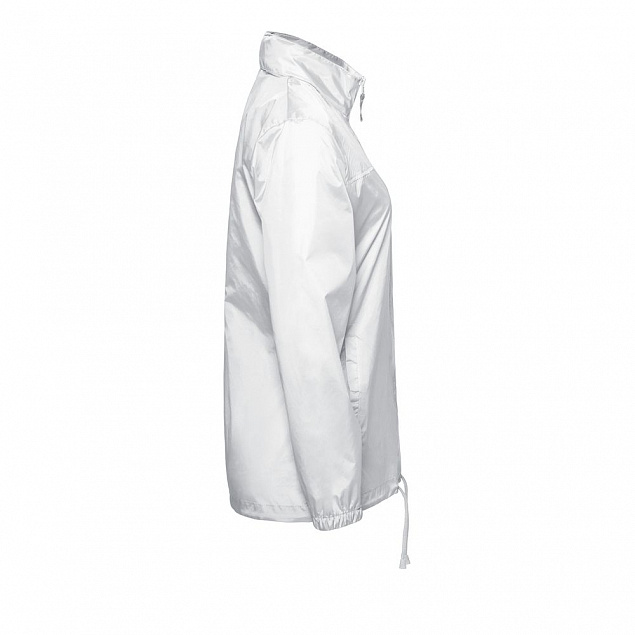 Ветровка женская Sirocco белая с логотипом  заказать по выгодной цене в кибермаркете AvroraStore